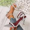 Damen Sandalen Sommer Designer Schnallenriemen Sandalen Damen Sexy Offene Zehen Hochhackige Schuhe Hochzeit Stripper High Heels Schuhe Trend High Heels Schuhe Damen
