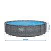 Piscină de grădină cu cadru 610 X 132 Cm 11-în-1 Bestway 561Ke
