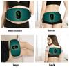 Oppladbart vibrasjonsfitnessbelte - Abdominal- og kjernetoner for trening og vekttap, bærbar massasjeapparat for mage, midje, lår og ben