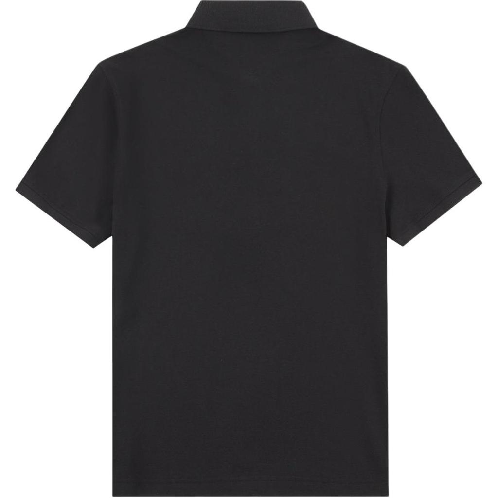 Tommy Hilfiger Classic American Logo Comfortable Versatile Fitted Quality Short Sleeve Polo Shirt Men Tops Black 78JB241-101