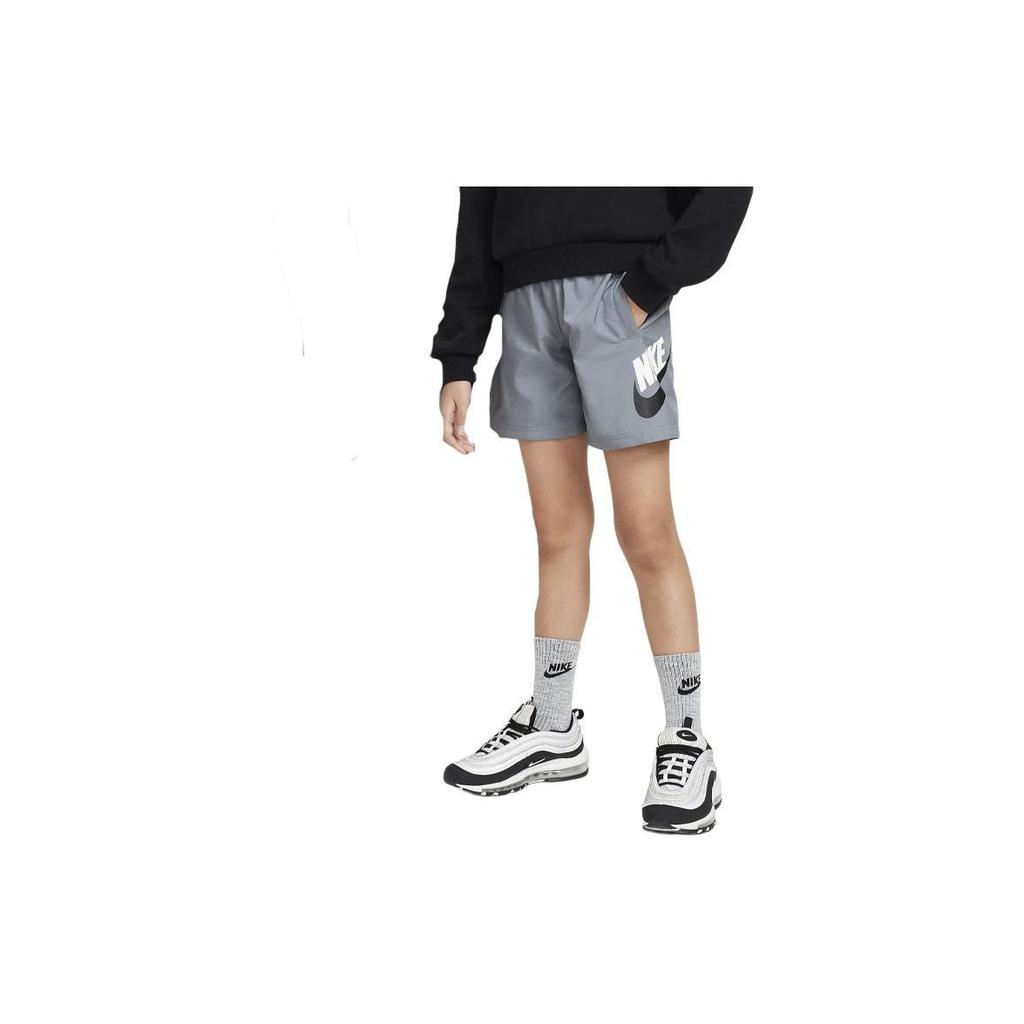 Nike Sportswear Woven Shorts With Letter Print Kids Shorts Smoke-Gray FN8756-084