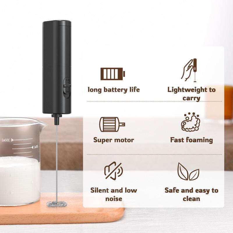 Handheld Wireless Electric Blender Milk Foamer Coffee Whisk Mixer Egg Beater Mini Frother Handle Stirrer Kitchen Tools New 2024