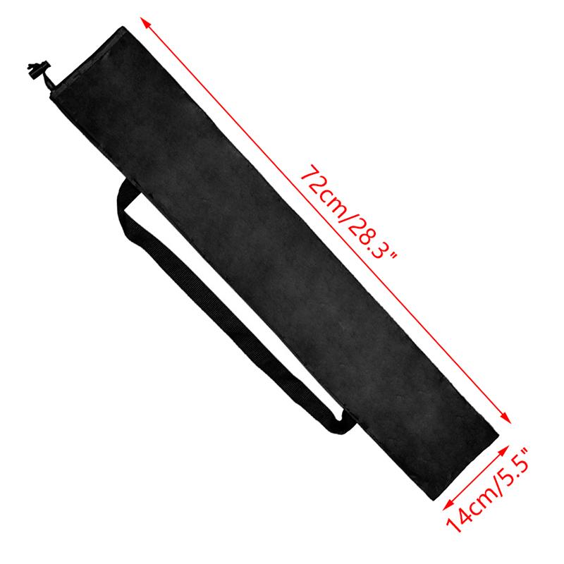 Black Waterproof Storage Bag Hiking Travel Walking Sticks Holder Trekking Pole Oxford Portable Camping Hiking Drawstring Bag