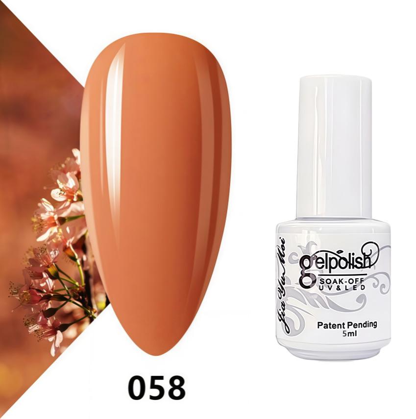 GELPOLISH Nail Art Set: Base, Top Coat, Transparent & White Gel Polishes