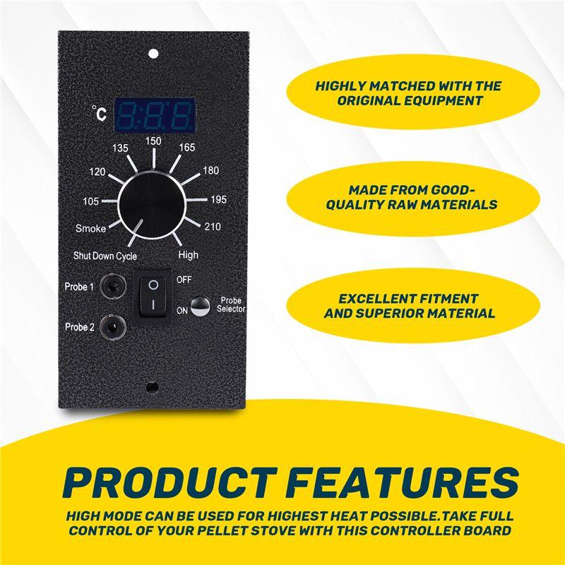Versatile Digital Thermostat Upgrade Controller Board Replacement For Traeger Pellet Grill