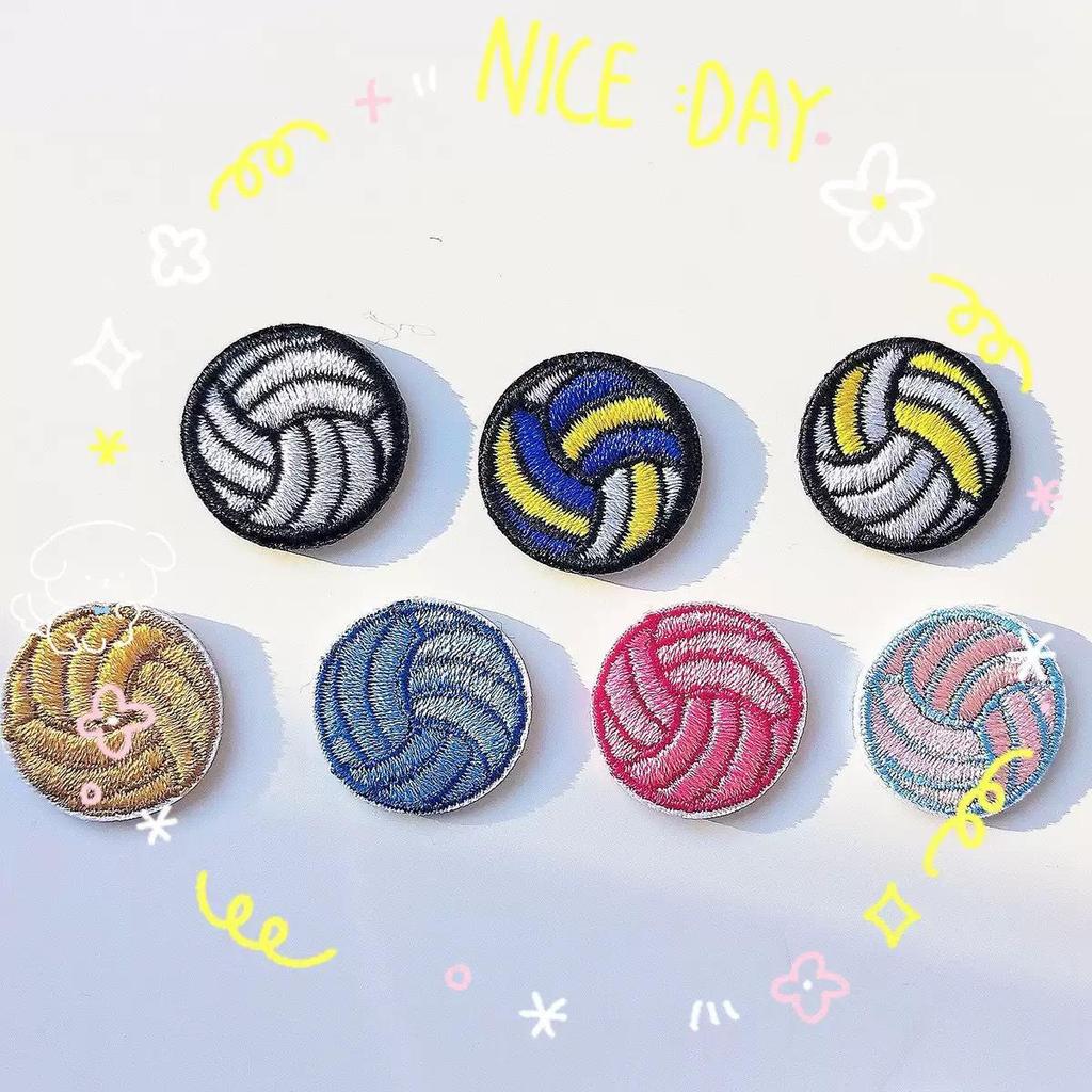 In Stock Embroidered Sports Patches: Basketball, Football, Rugby, Baseball - DIY Clothing Accessories, Iron-on Decoration.