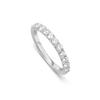 [JEWELRY TAKEDA] Lab-Grown Diamond Ring, Approx. 0.6ct, Same Chemical Composition and Hardness As Natural Diamonds, 925 Sterling Silver, Luxury Half E