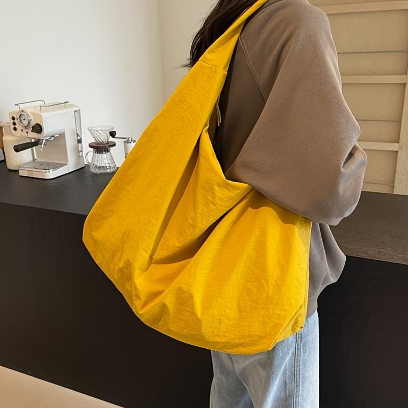 

[Trendy Tote Bag] Trendy Japanese-Inspired Fashion Casual Tote Bag for Women | New 2025 Versatile Large Capacity Underarm Bag жовтий