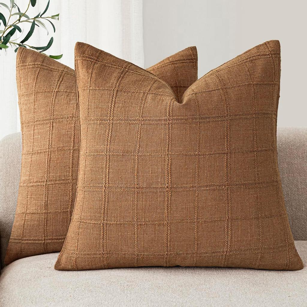 Green Square Cushion Cover Modern Chenille 45x45CM Decorative Pillow Cover Farmhouse Sofa Pillow Cover for Sofa Chair Couch