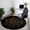 1pc Astrology Symbols Office Round Area Rug, Indoor Mat Suitable For Office, Under Office Chairs Bedroom Living Room Home Decor, Room Deco