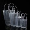 10piece A Trapezoidal Transparent Flower Handbag Waterproof OPP Square Handheld Flower Bag Gift Bouquet Packaging Handbag