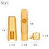 Alto Saxophone Mouthpiece Alto Saxophone Gold Metal Mouthpiece Hat Clip Storage Bag Woodwind Instrument Parts & Accessories