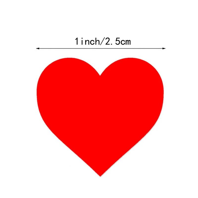 500pcs/roll Heart Stickers Wedding Gift Decoration Sticker
