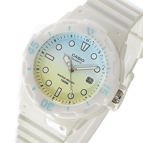 Casio Casio Chip Casio Digital Watch, White, Sky Blue, Yellow, LRW-200H-2E2 [Parallel Import]