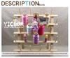 Solid Wood Folding Sewing Thread Rack - Large Spool Holder, Wall-Mounted or Desktop, Available in 4 Styles