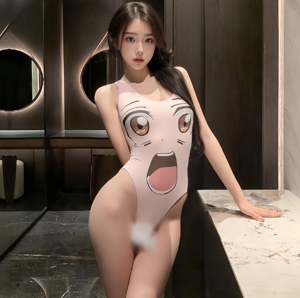Sex underwear c two-dimensional animation sex underwear sexy one-piece swimsuit free of student soft girl powder