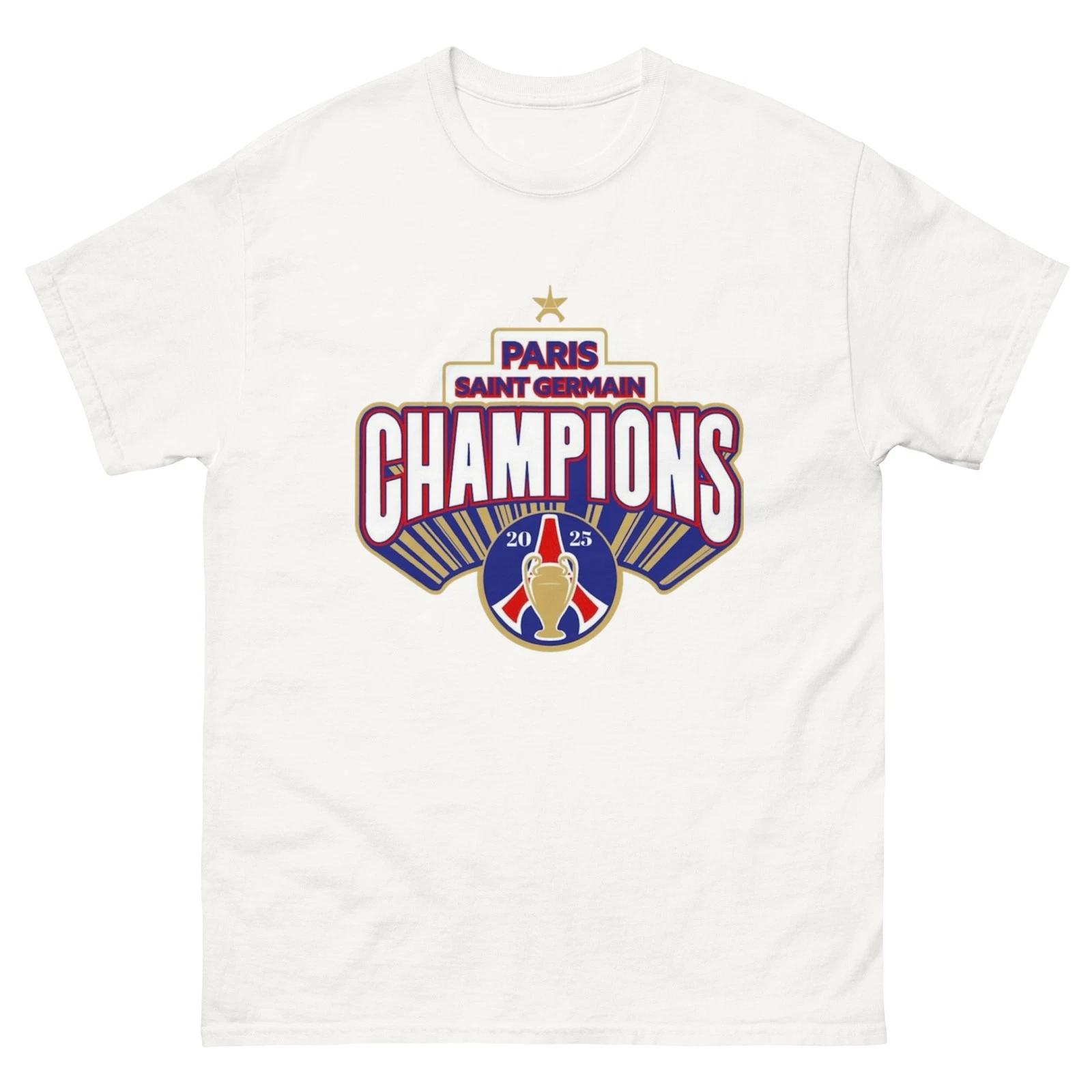T-Shirt PSG Champions 2025 | Paris Saint-Germain | Tee-shirt supporters Paris 3XL