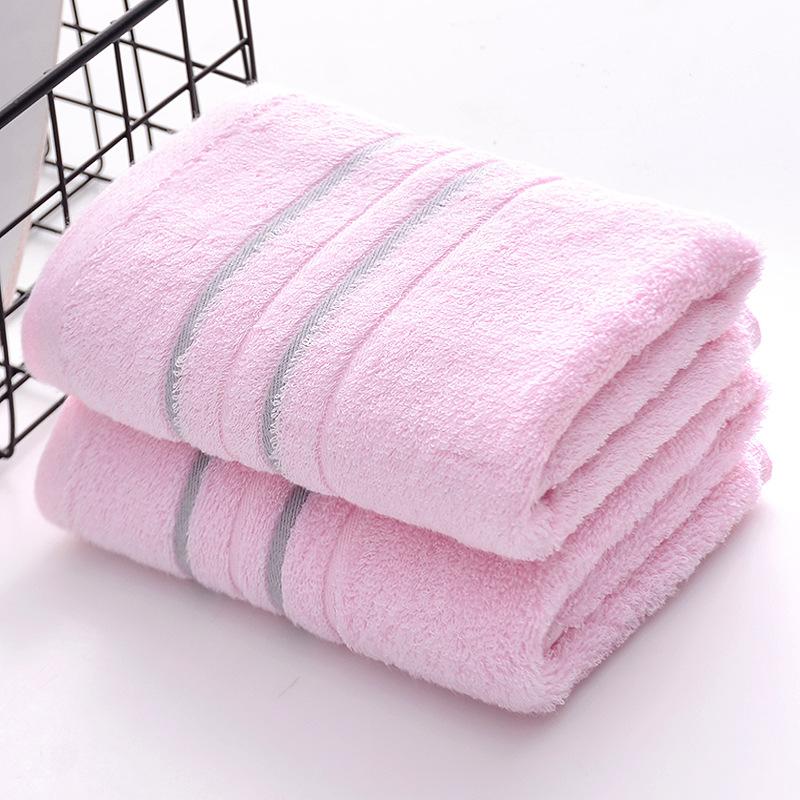 

Premium Cotton Bathroom Towels Sets 2 Luxury Jacquard Face Hand Washcloths Hotel Home Daily Use Towel Serviettes Pink Grey Blue 34x74cm 2pcs