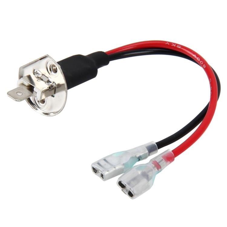 

2 PCS Universal H1 Conversion Bulb Harness Wire Plugs Power Wire Adapter Connectors