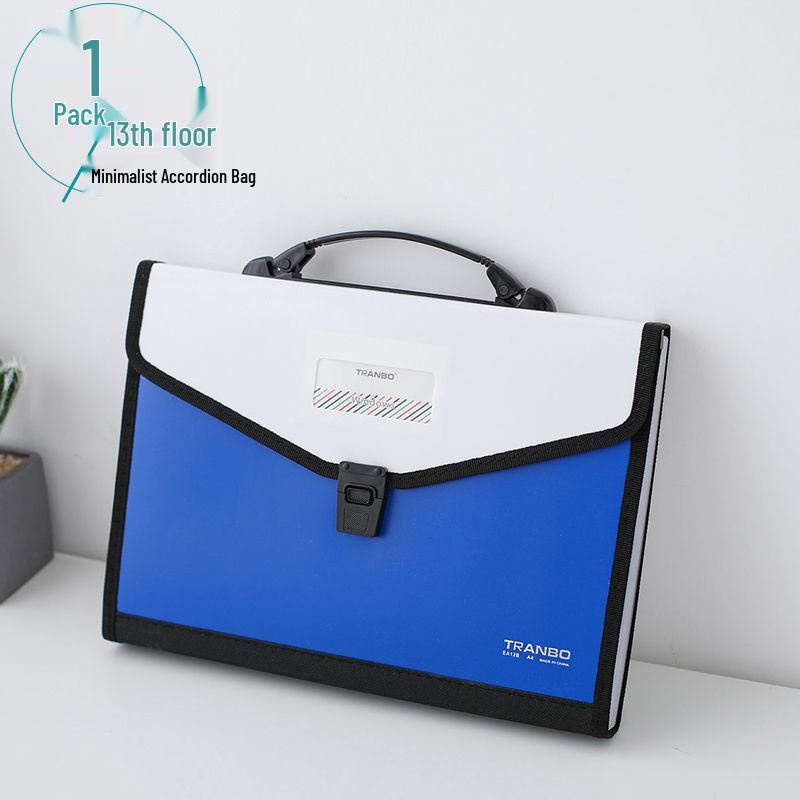 26-lagige Handheld-Akkordeon-Tasche für Highschool-Schüler - Großes Fassungsvermögen, mehrschichtige, klassifizierte Aktenmappe
