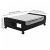 Under Bed Storage Box Dust-Proof Wheeled Under-Bed Clear Window