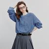 Chuyu Women's 3D Floral Mohair Blend Knit Sweater