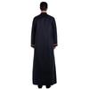 Middle East Casual Men's Stand-Up Collar Robe - Loose Fit, Hot-Selling Back Design