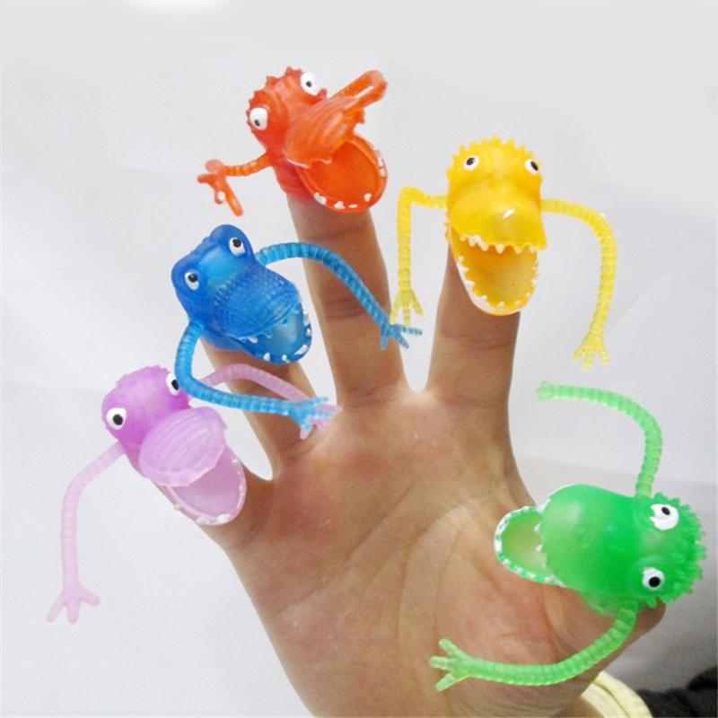 

Пластиковые Красочные Милые Мультяшные Динозавры Пальчиковые Куклы Реквизит для Рассказывания Историй Забавная Детская Игрушка-Пазл 5Pcs