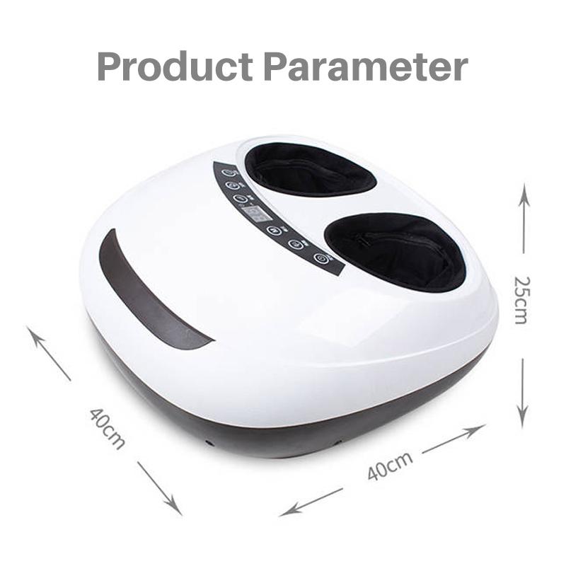 Aparat de Masaj Electric Antistres 3D Shiatsu cu Frământare, Presiune cu Aer pentru Picioare, Îngrijire cu Infraroșu cu Încălzire, Role