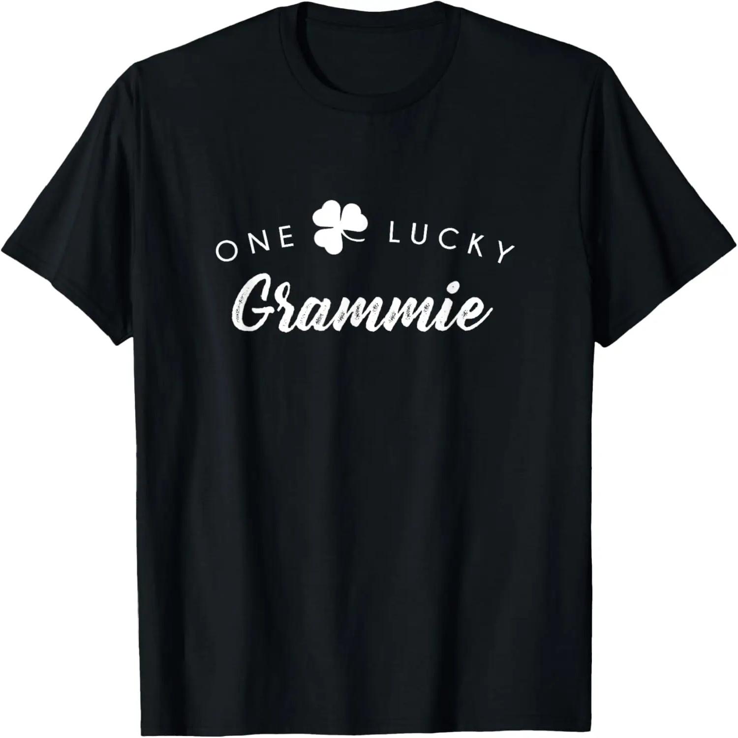 

One Lucky Grammie Shirt, Cute St S чёрный