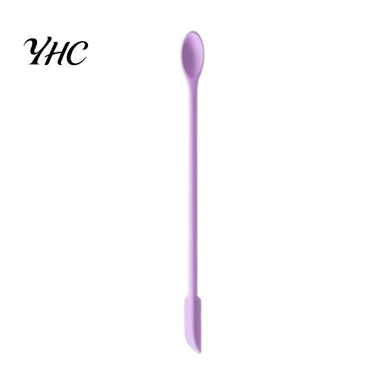 Lotion Scraper Cream Not Dirty Hands Simple to Scrape Curved Design Foundation Long Handle Double-Head Makeup Tool Home Supply Spatula Small