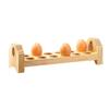 1/2/3Pcs Egg Storage Rack Counter Egg Dispenser Large Capacity Stackable Wooden Storage Organizer for Home Kitchen