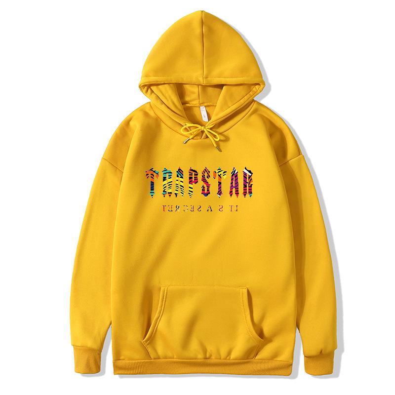 Sweater trendy brand printed hoodie autumn and winter sweater top