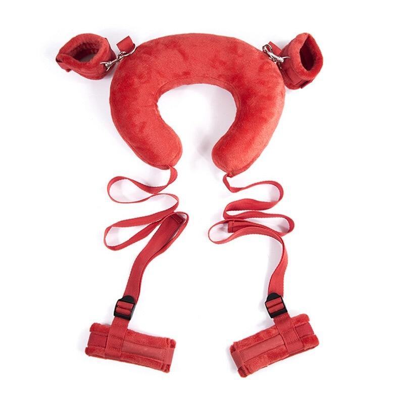 BDSM Leg Splitting Pillow Bondage Fetish Slave Handcuffs Ankle Cuffs Adult Erotic Sex Toys For Woman Couples Games Sex Products