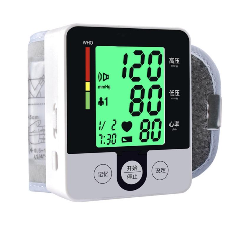 Blood Pressure Monitor Wrist Accurate Automatic High Blood Pressure Monitors Portable LCD Screen Powered by Battery