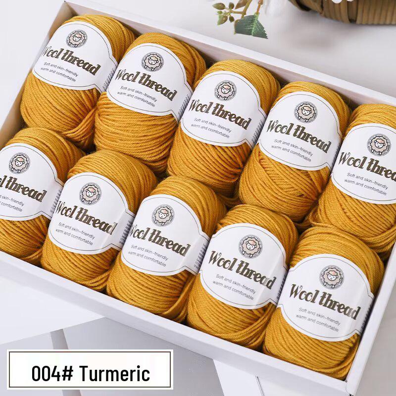 Wool Blend Yarn Ball - Medium Thickness for DIY Knitting Projects