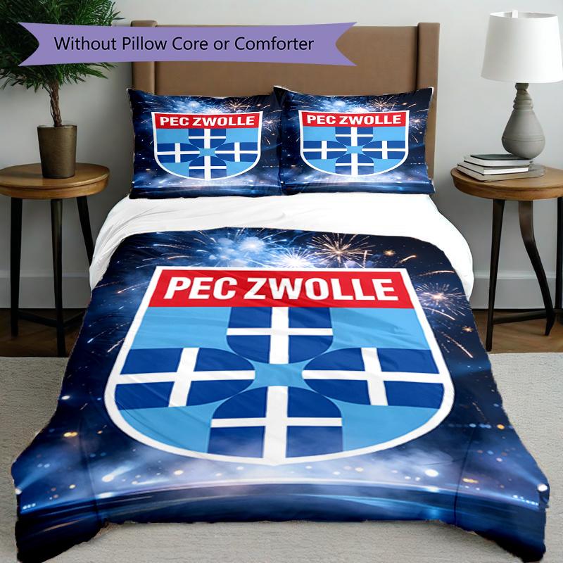 3pcs Duvet Cover Set (1*Duvet Cover + 2*Pillowcase, Without Core), PEC Zwolle Print Bedding Set, Bedroom Decor, All‑Season, Birthday Gift