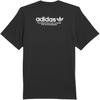 adidas T-shirt Originali a Maniche Corte Girocollo con Logo Unisex Nera JW0038