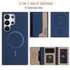 Custodia a Portafoglio Magnetica 2in1 Staccabile per Telefono con Porta Carte per Samsung Galaxy S25 Ultra S24 FE S23 Plus S22 S21 A56 A36 Copertura Flip in Pelle
