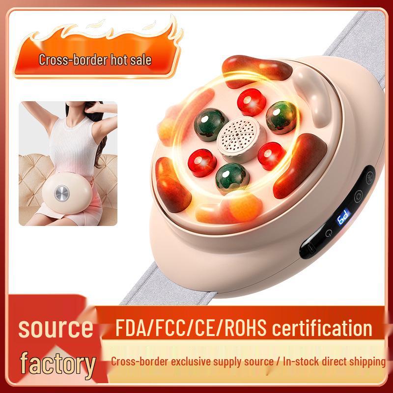 Rechargeable Abdominal Massager: Moxibustion, Hot Compress, Kneading, Bianshi Therapy