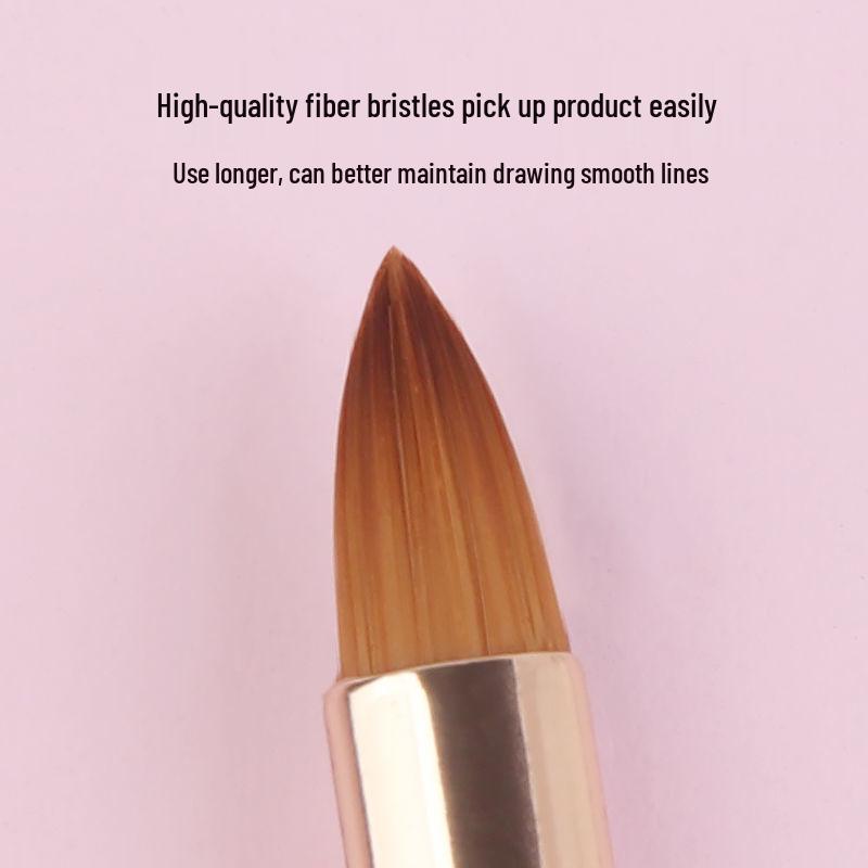 Dual-Ended Retractable Lip Brush - Beginner-Friendly Lipstick & Liner Makeup Tool, Multi-Color Options.