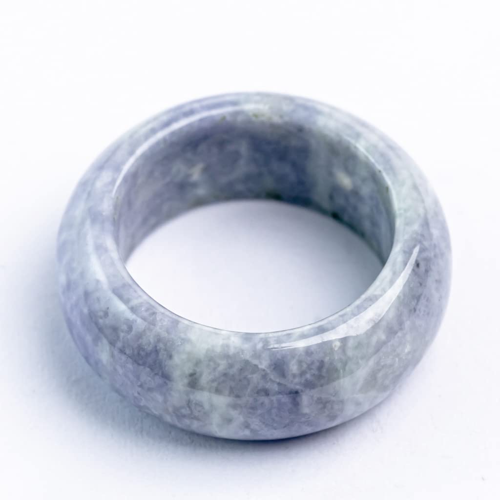 Size 9 Itoigawa Natural Jadeite Lavender Japanese National Jomon Power Stone Jadeite Workshop Special Paulownia Wood Quality Certificate YB0348 Ring,