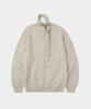 LETTERCOMO [Free Scarf] Essential Plain Round Knit Cardigan Cream
