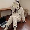 Women's Winter Warm Bow Knot Pajama Set