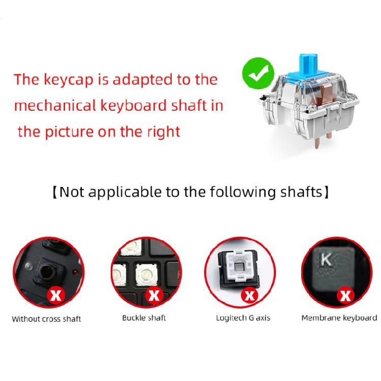 104Keys OEM Profile Custom Keycap PBT Dye Sublimation for Mechanical Keyboard