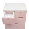 Plastic Drawer Storage Tower with 6 Drawers, 5-Tier Tall Storage Cabinet with Wheels and Lock