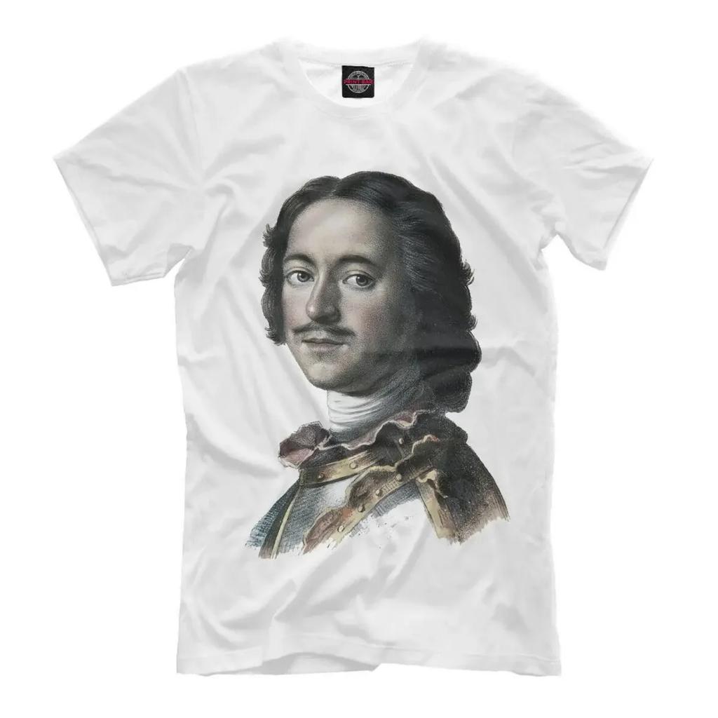 Russian Empire Peter The Great T-Shirt 100% Cotton O-Neck Summer Short Sleeve Casual Mens T-shirt Size S-3XL