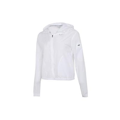 Lässige Sport-Windjacke mit Kapuze Damenjacken Weiß CZ9541-100