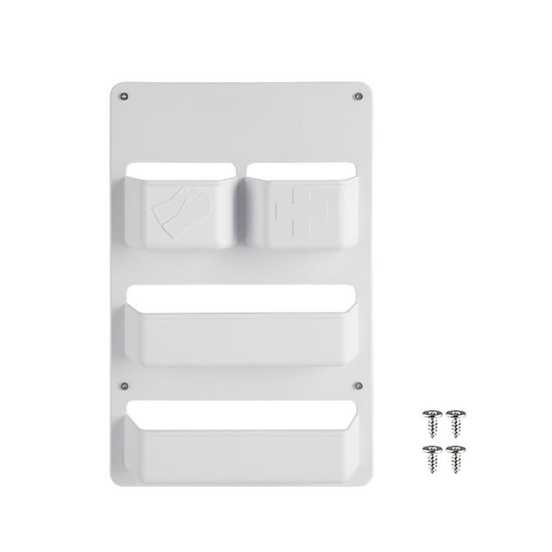 

Универсальный органайзер для двери для автодомов и кемперов, многоуровневая конструкция с перегородками, компактное решение для хранения, изготовлен из полипропилена белый