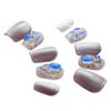 Quiet Moon Taro Paste Handmade Cat Eye Press-on Nails - Removable High-End Nail Stickers